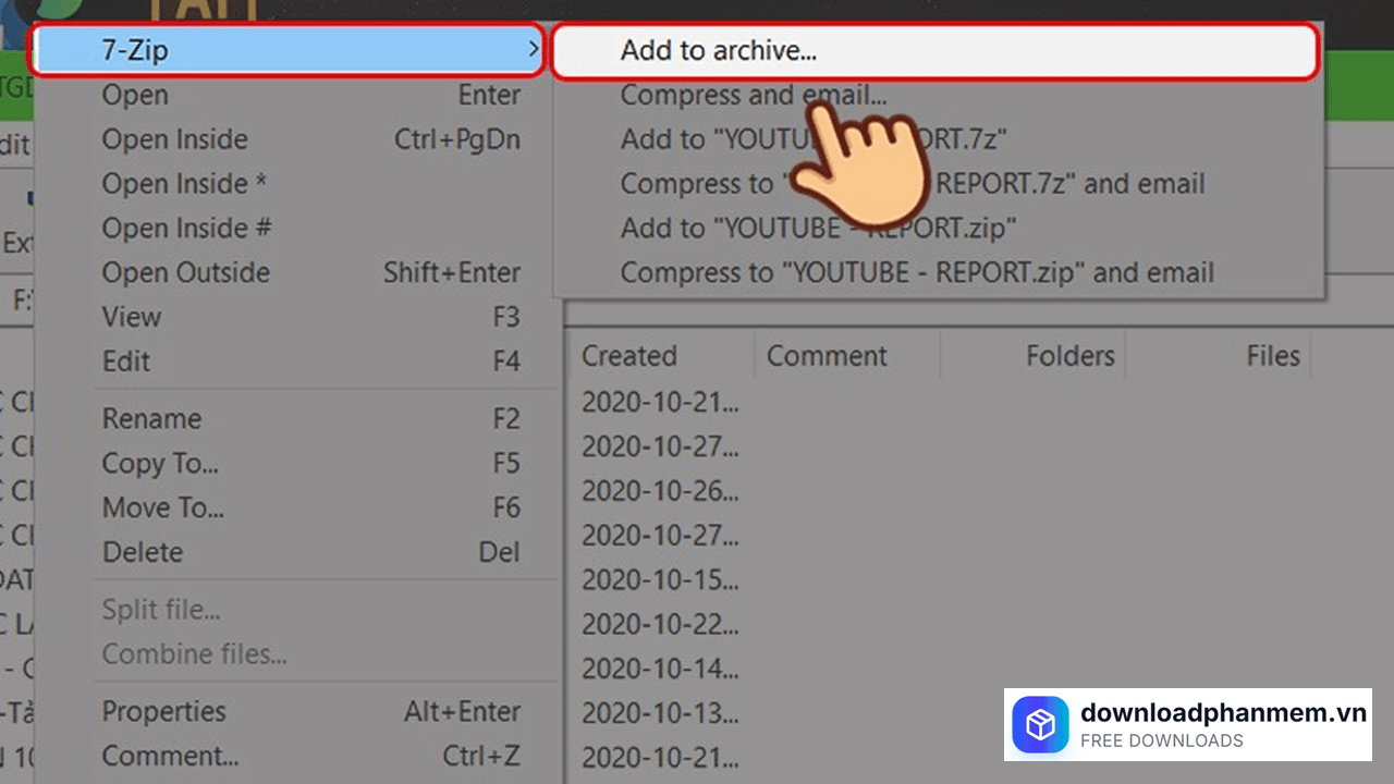 cach nen file bang 7 zip add to archive  (3)
