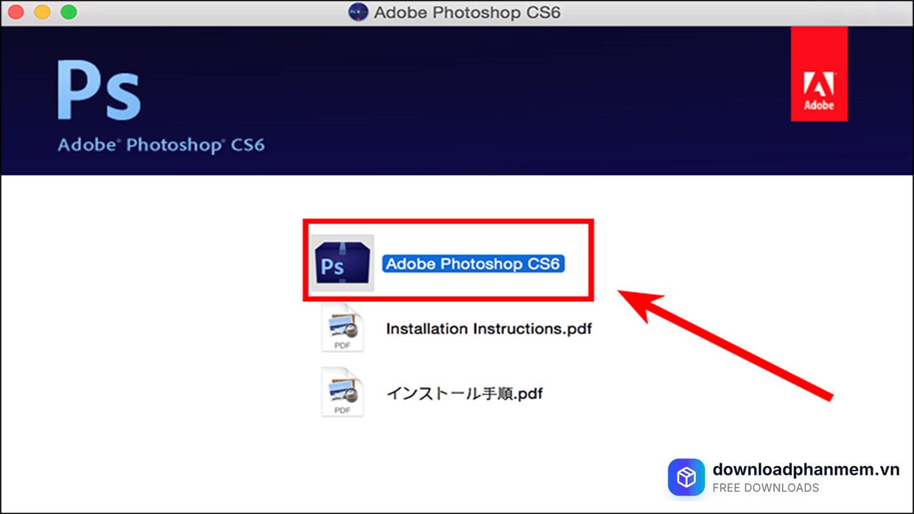 Nhấn mở Adobe Photoshop Nhấn mở Adobe Photoshop