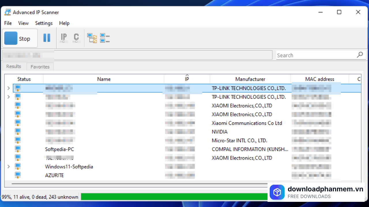 tinh nang noi bat cua advanced ip scanner