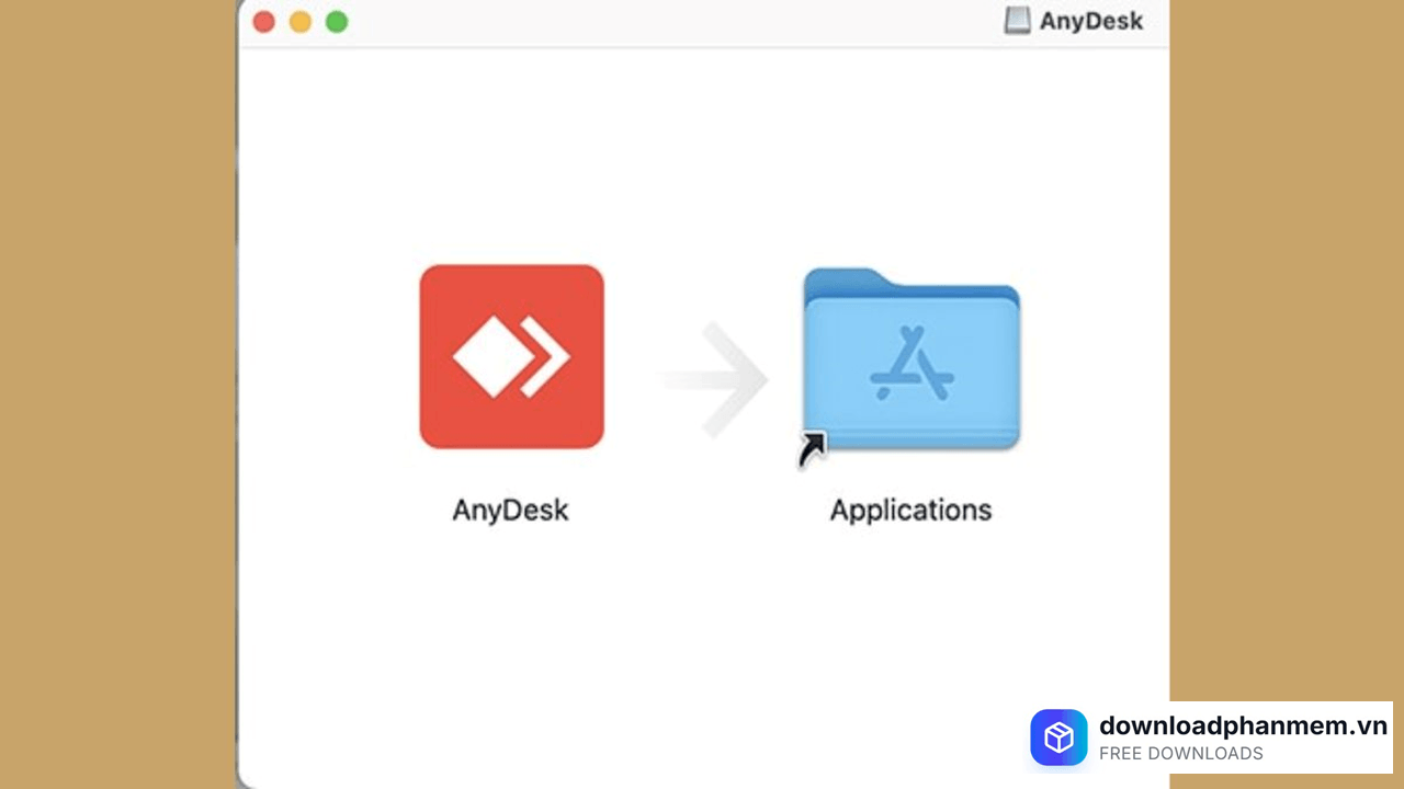 Chuyển AnyDesk vào tệp Applications