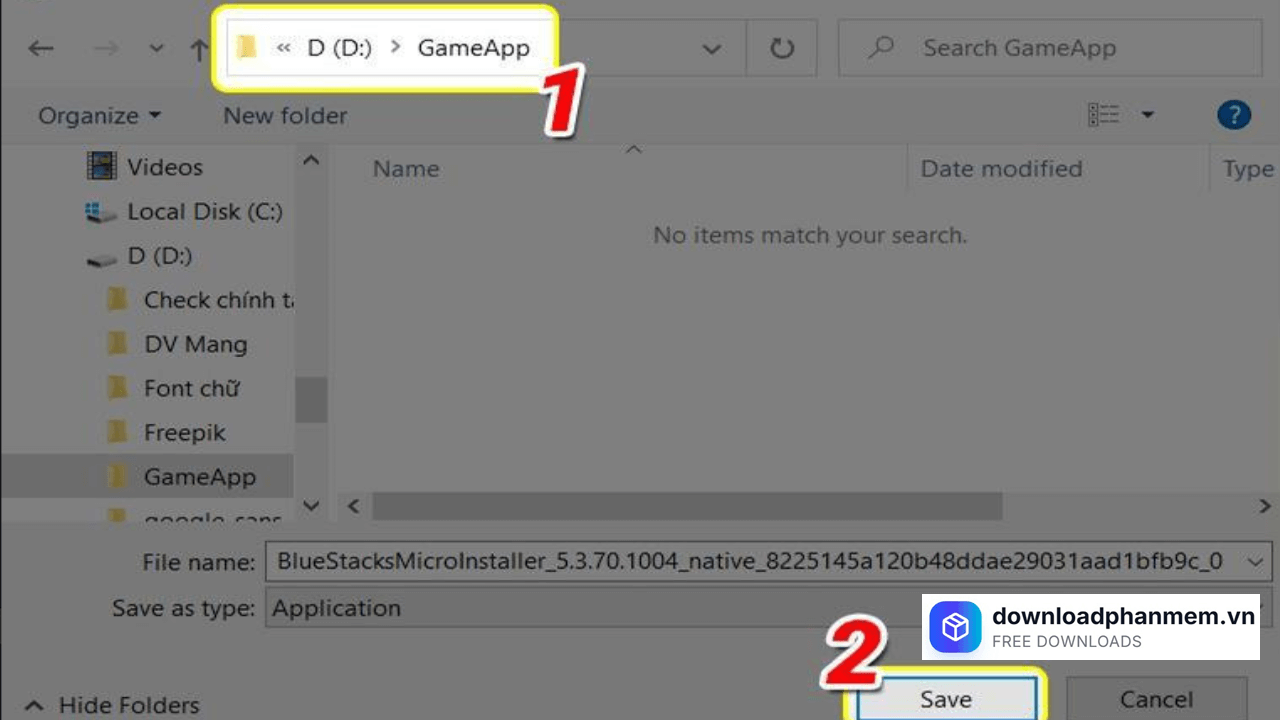 Nhấn mục Save Nhấn mục Save