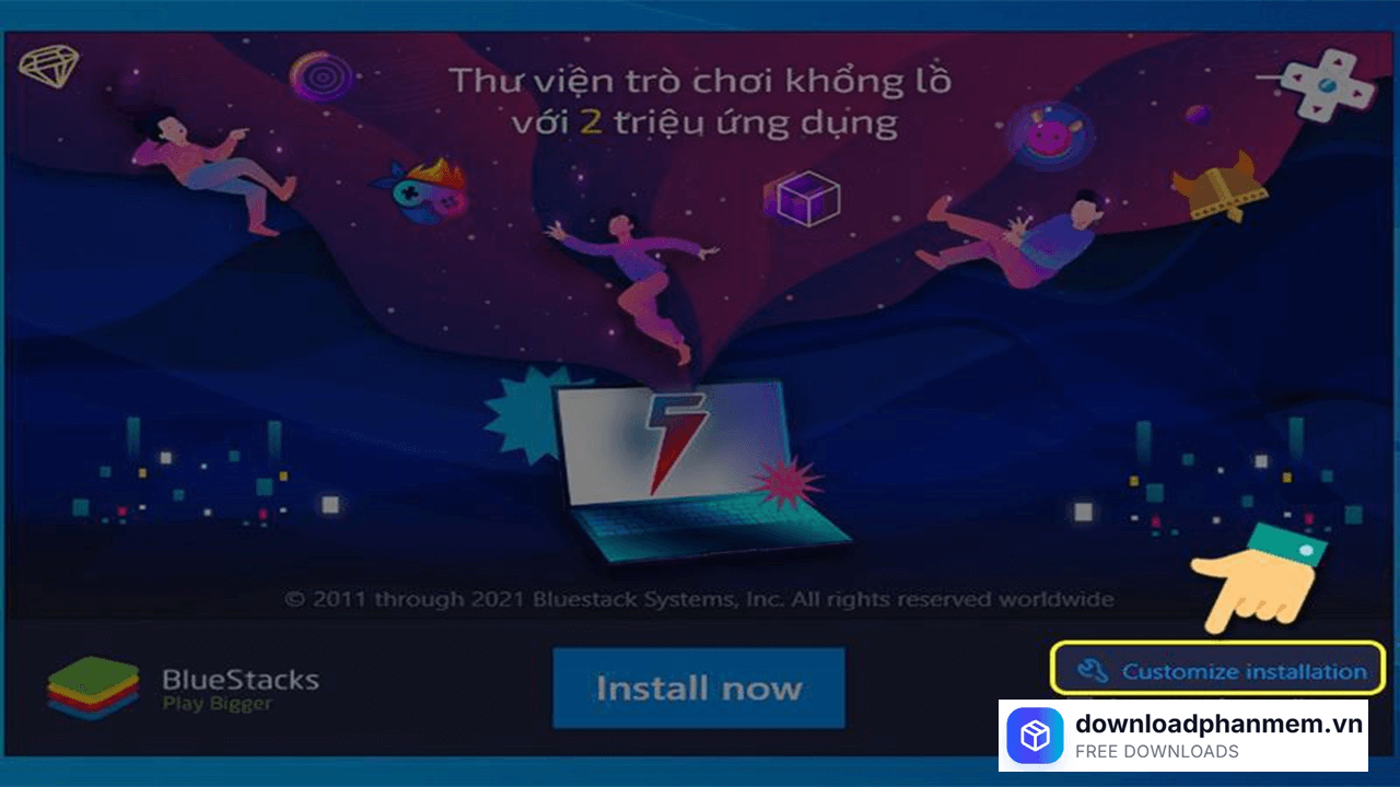 Nhấn chọn Customize... Nhấn chọn Customize...