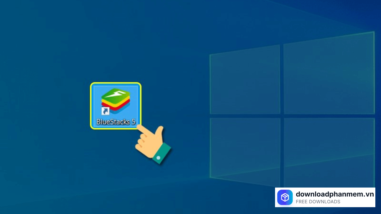 Chọn biểu tượng BlueStacks 5 Chọn biểu tượng BlueStacks 5