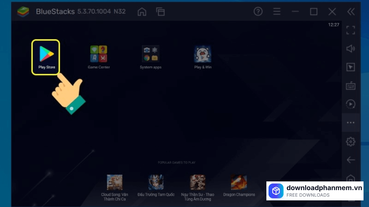Chọn mục Play Store Chọn mục Play Store