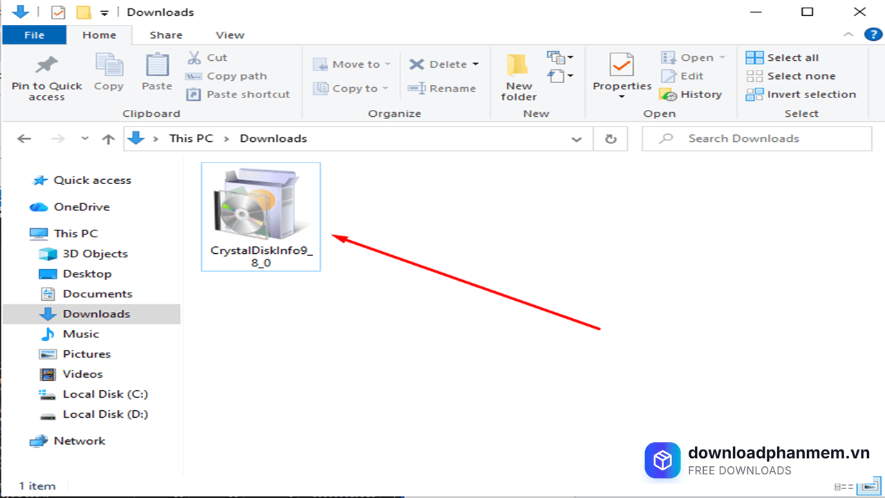 Nhấn chạy tệp .exe