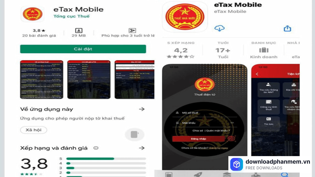 Nhấn Cài đặt tải xuống ứng dụng