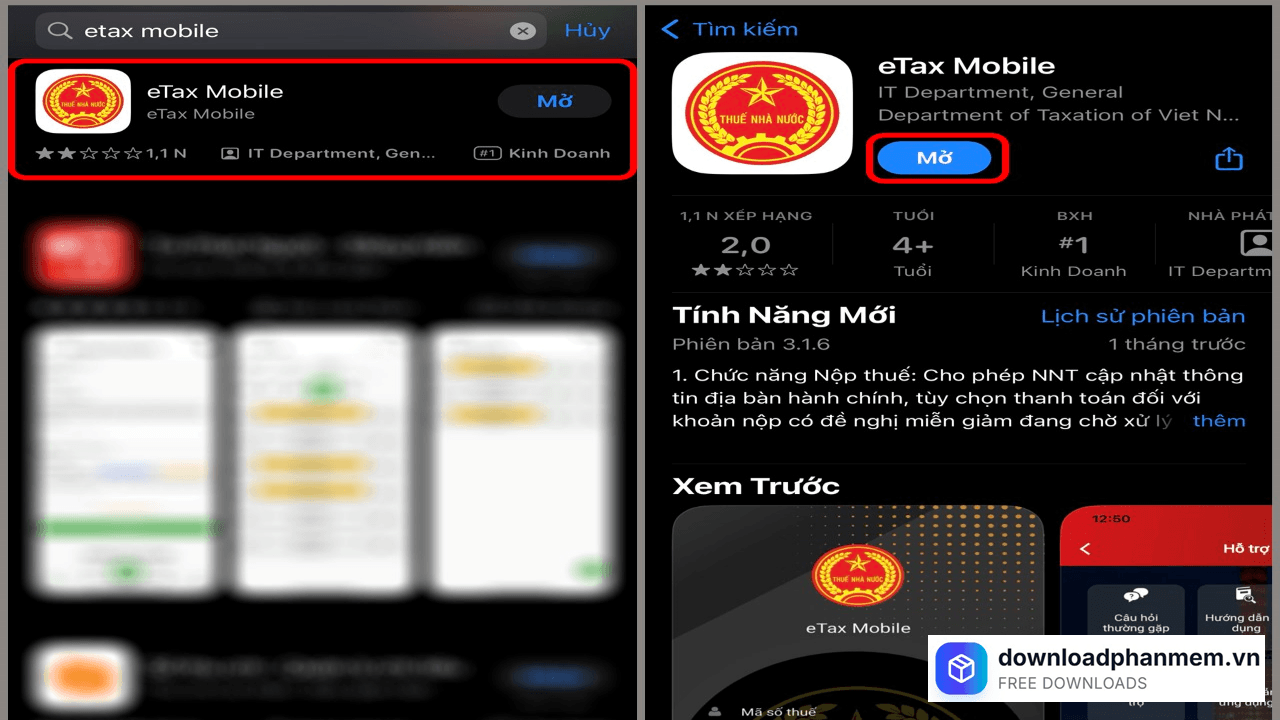 Nhấn tải eTax dành cho iPhone Nhấn tải eTax dành cho iPhone
