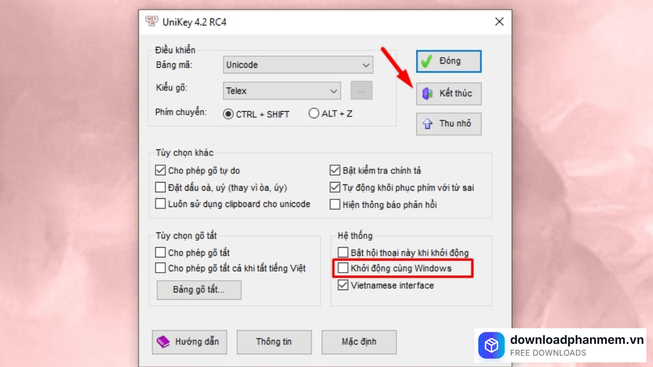 Nhấn Kết thúc Nhấn Kết thúc