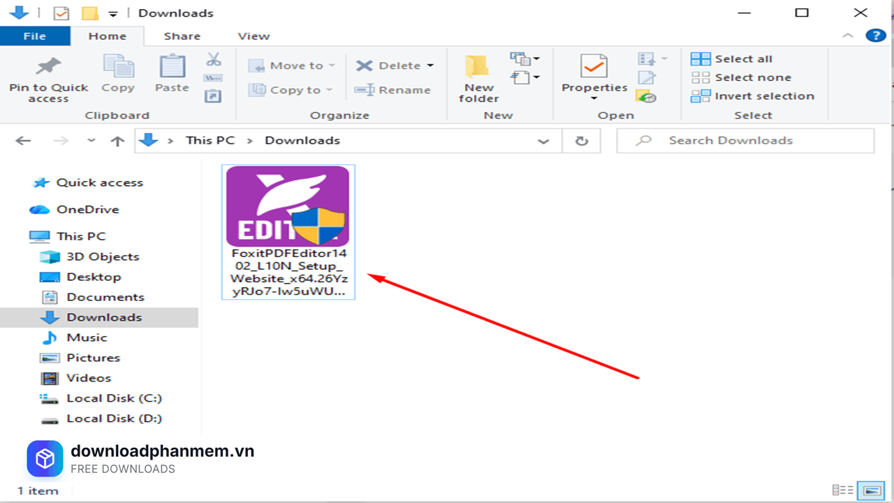 Khởi chạy tệp .exe