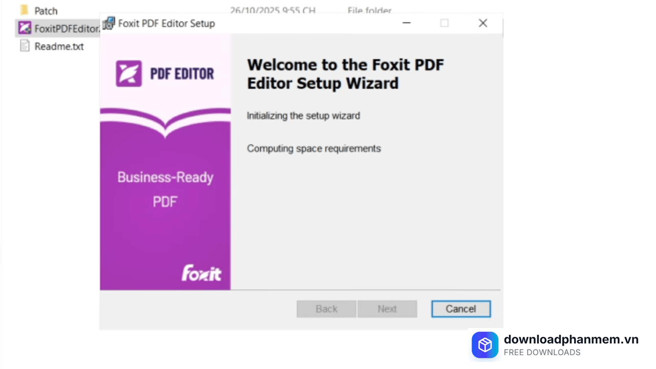 Màn hình Welcome... xuất hiện