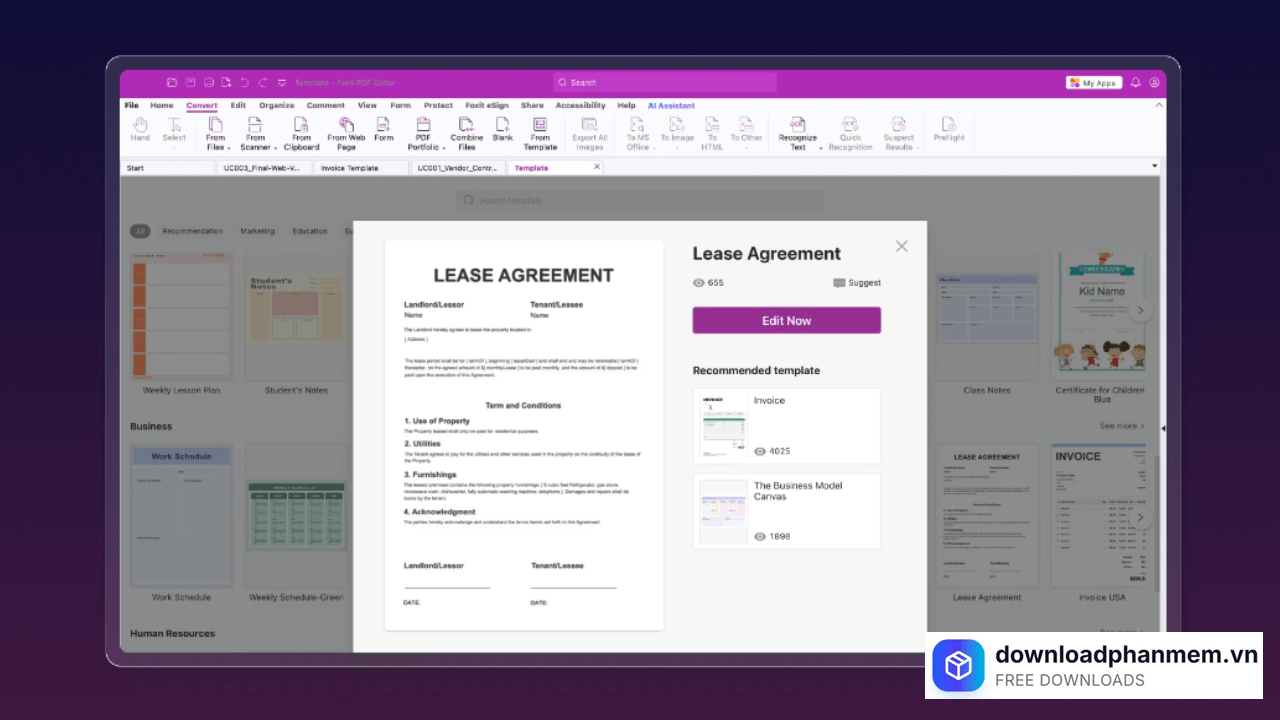 Tính năng nổi bật Foxit PDF Editor