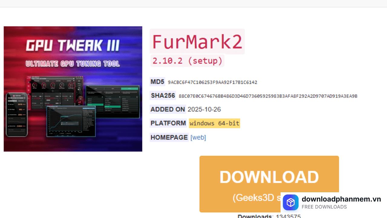 huong dan tai va cai dat phan mem furmark  (1)