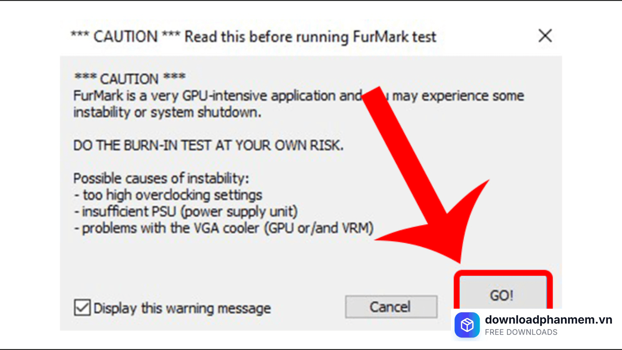 test do hoa voi gpu stress test 1