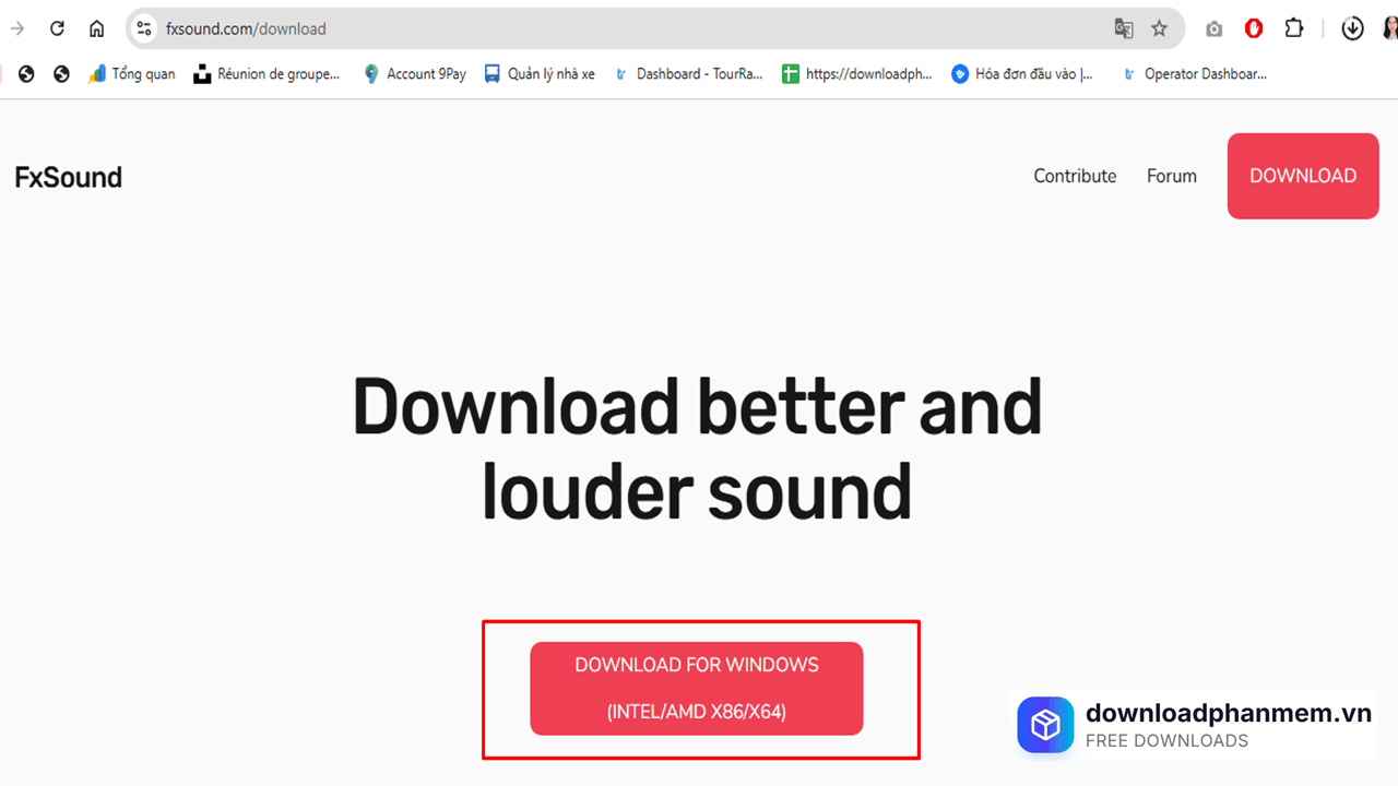Nhấn Download for Windows