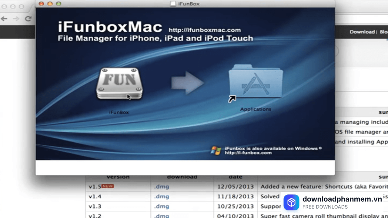Chuyển iFunbox vào mục Applications