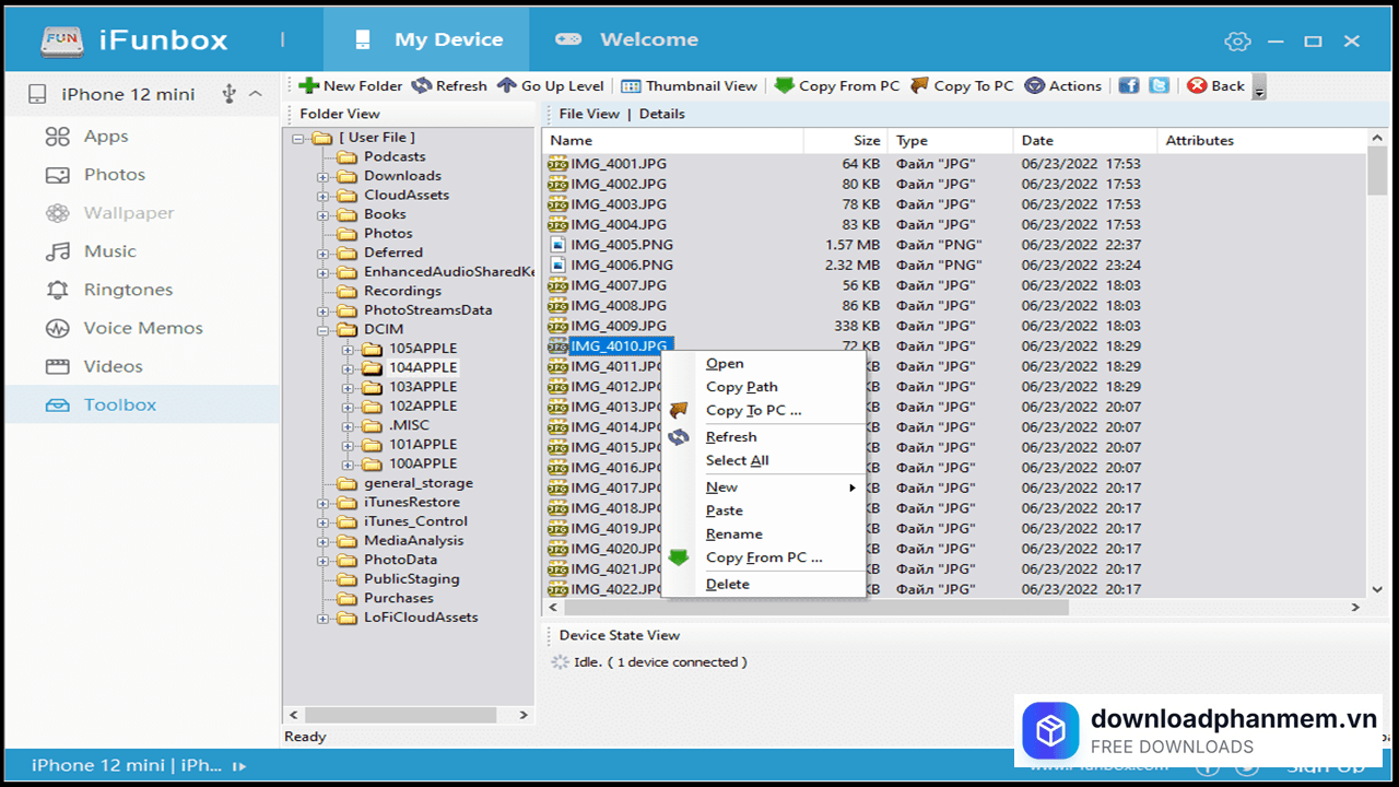 Tính năng nổi bật của iFunbox cho Windows Tính năng nổi bật của iFunbox cho Windows