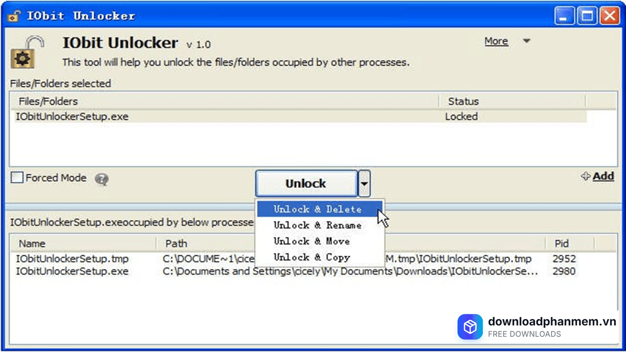 cac loi thuong gap khi cai dat iobit unlocker