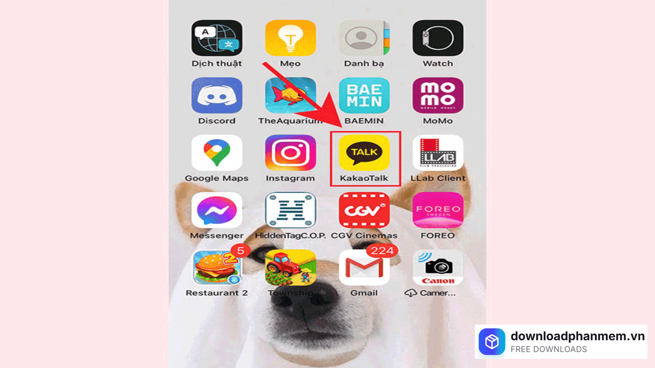 Mở biểu tượng phần mềm