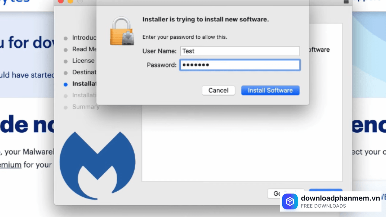 Cài đặt mật khẩu