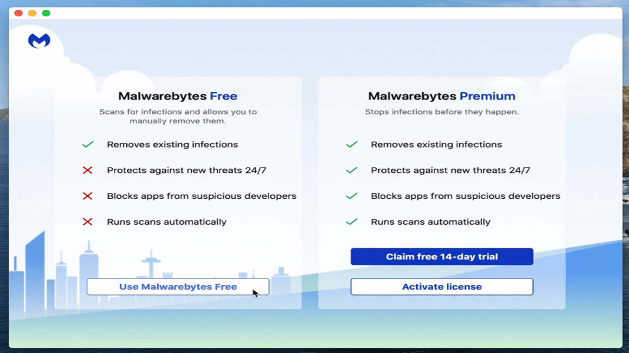 Nhấn chọn mục sử dụng Free