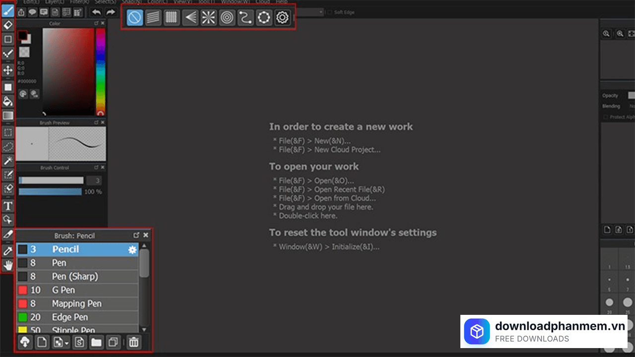 Hệ thống cọ vẻ Brush 