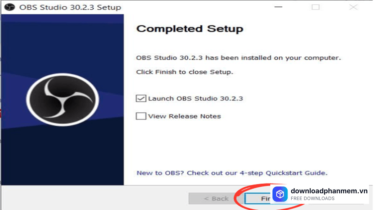 Nhấn Finish để hoàn tất quá trình cài đặt