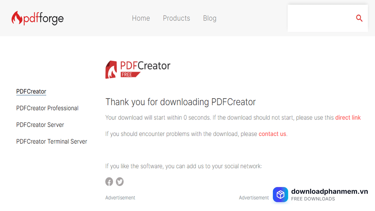 Tải xuống phần mềm qua trang chủ Tải xuống phần mềm qua trang chủ