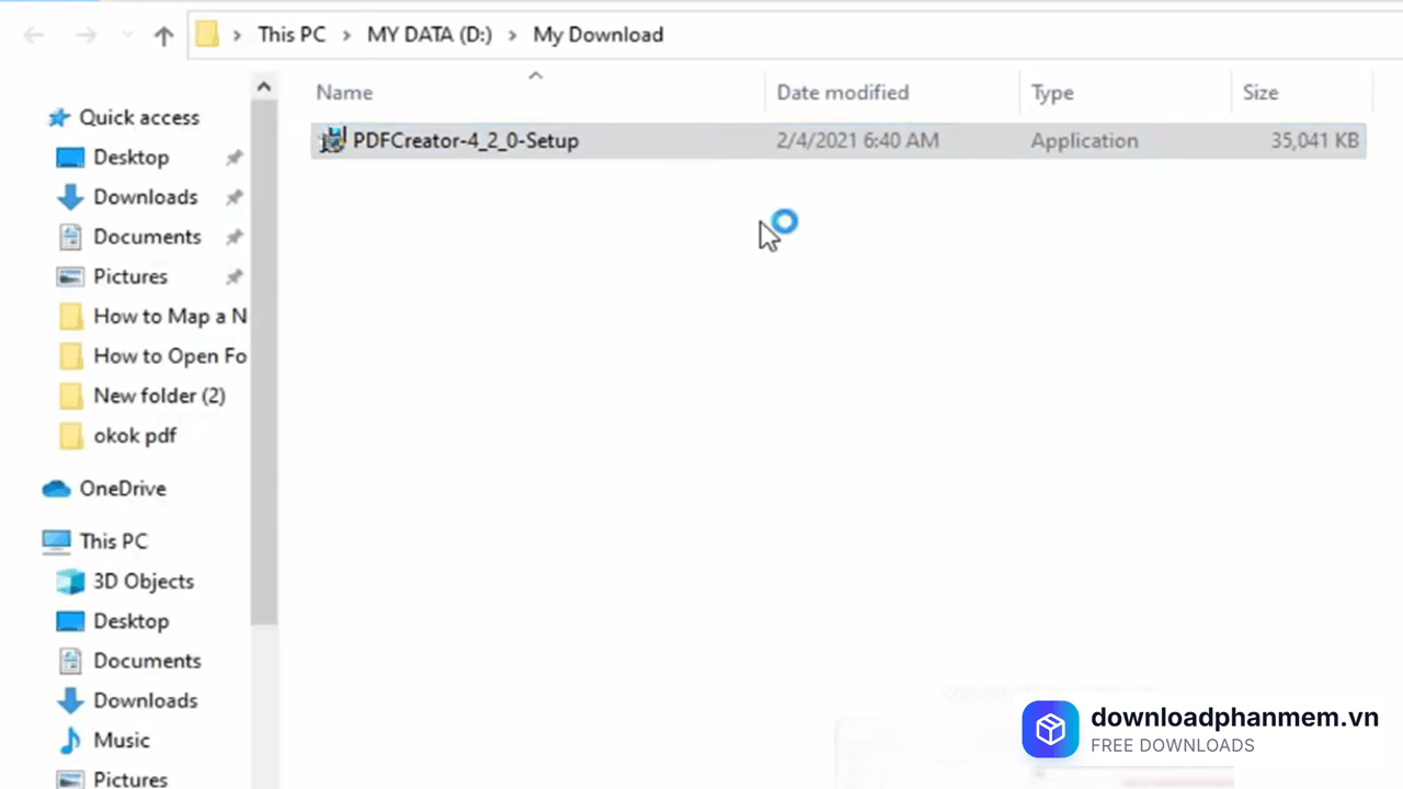 Nhấn mở mục .exe vừa tải xuống Nhấn mở mục .exe vừa tải xuống