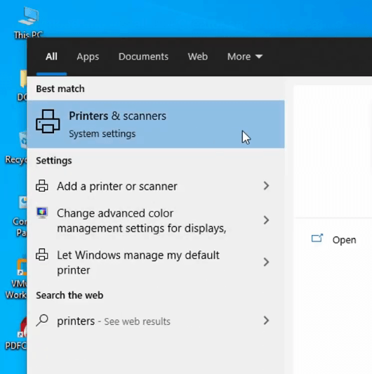 Tìm mục Printers & Scanners Tìm mục Printers & Scanners