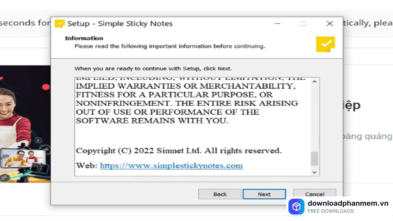 Tiếp tục nhấn Next