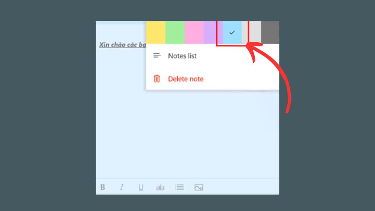 Phân loại noted bằng màu sắc