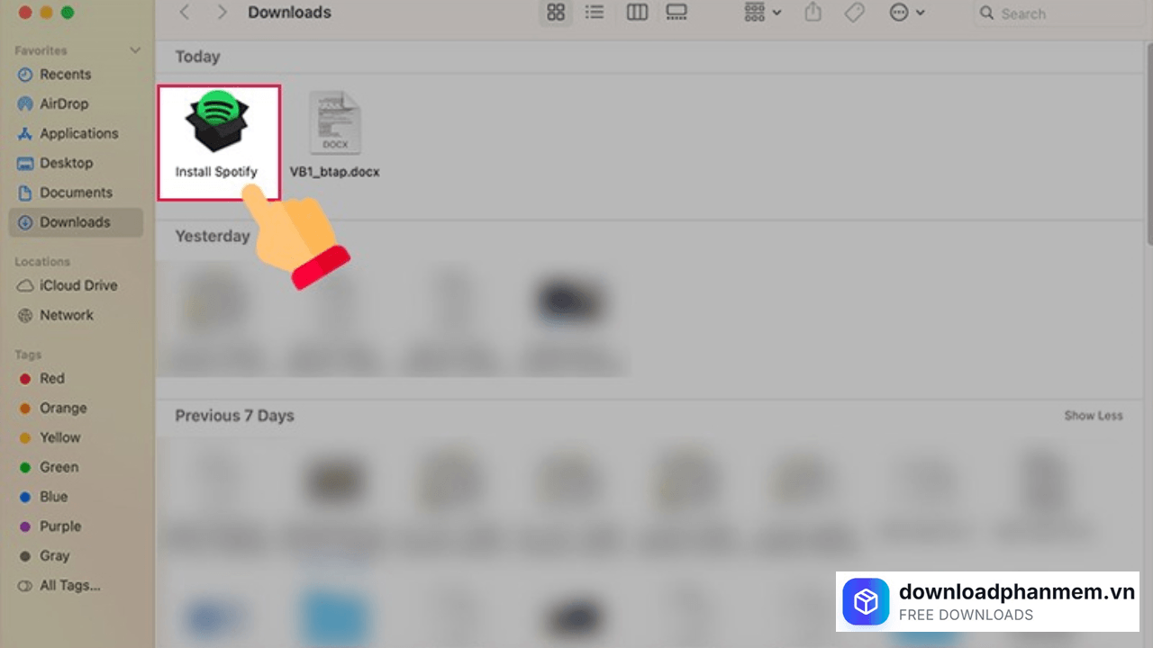 Khởi chạy tệp vừa tải xuống