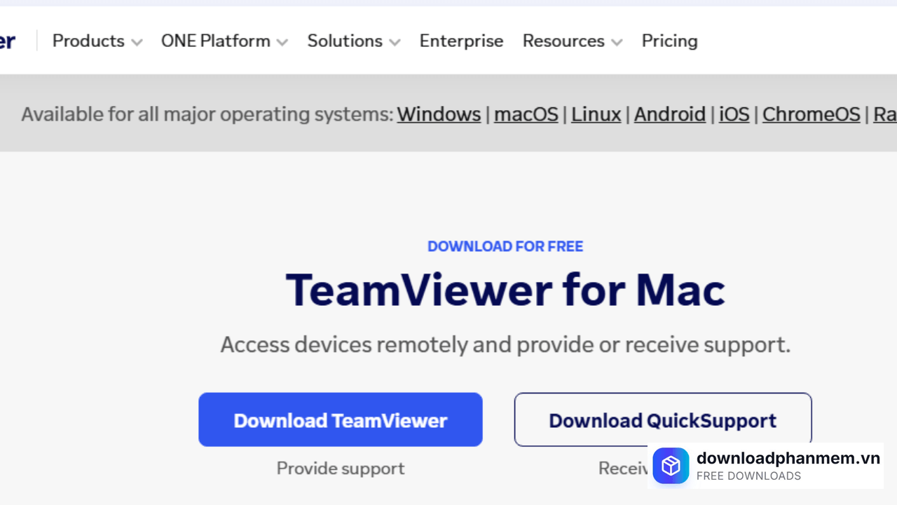 Nhấn Download TeamViewer Nhấn Download TeamViewer