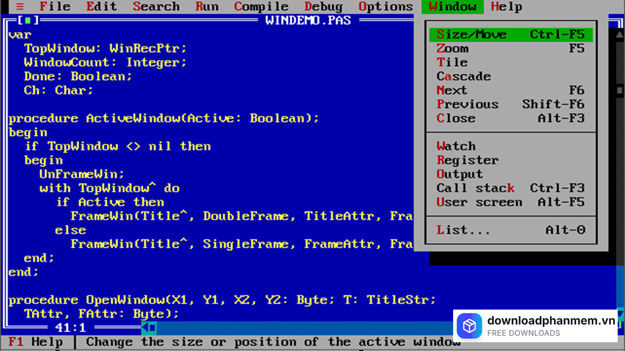 tinh nang noi bat cua turbo pascal