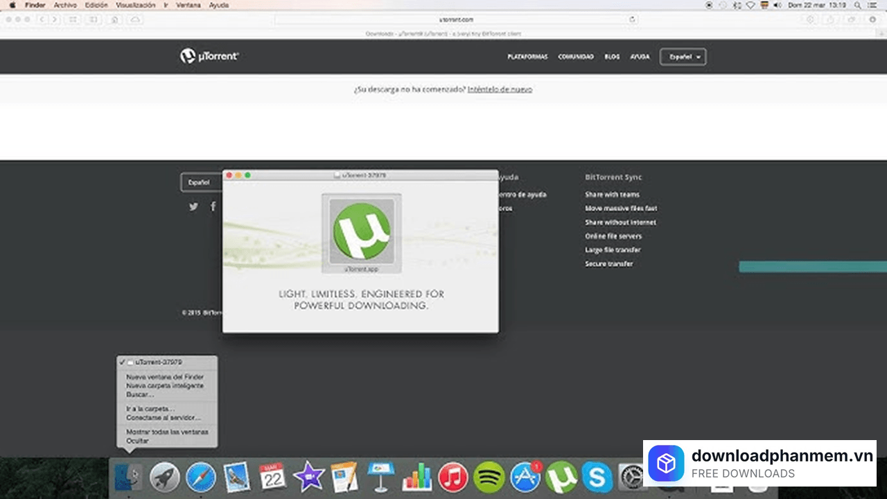 giai thich giao dien utorrent mac tung phan