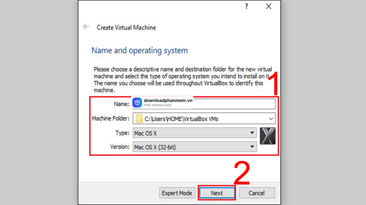 Tiếp tục nhấn Next