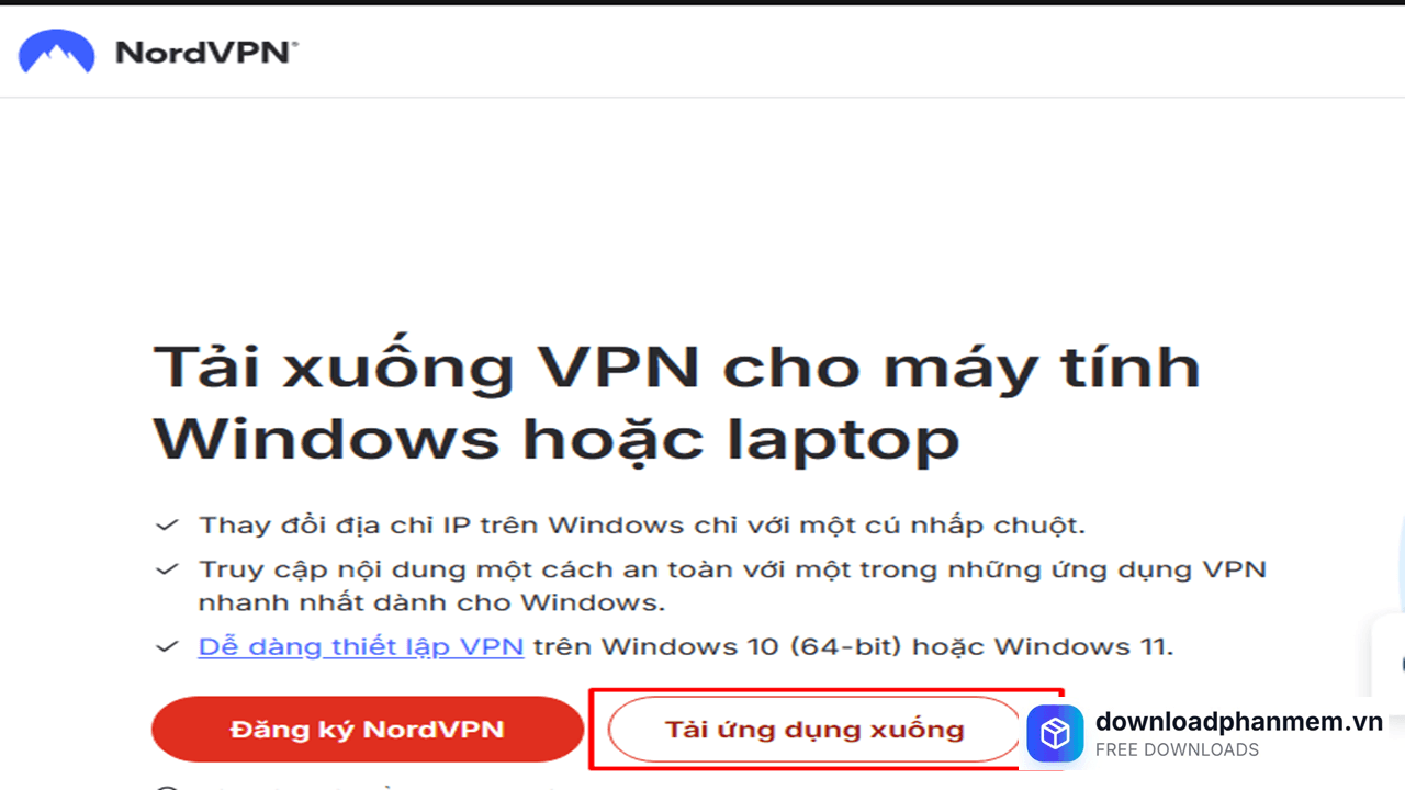 Nhấn mục Tải ứng dụng xuống Nhấn mục Tải ứng dụng xuống