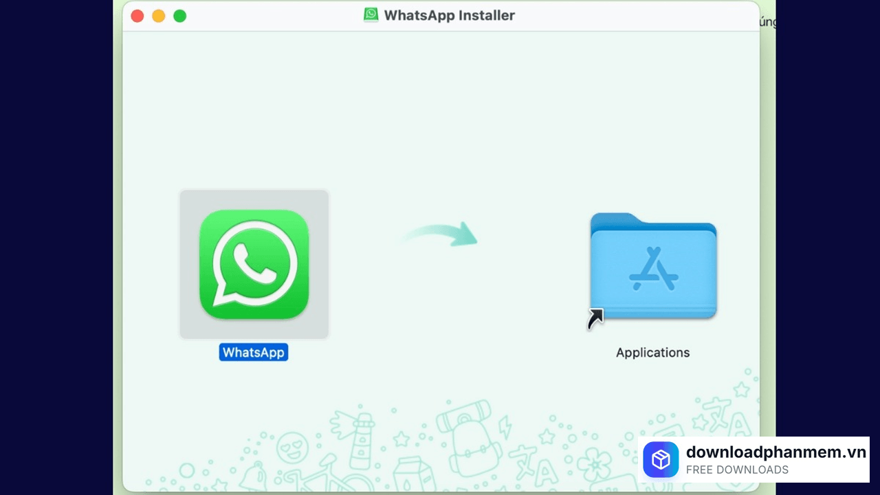 Chuyển Whatsapp vào mục Aplications