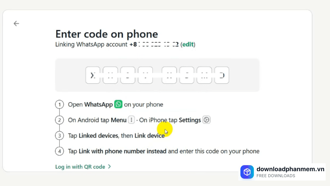 Nhấn mã OTP vừa được gửi về máy