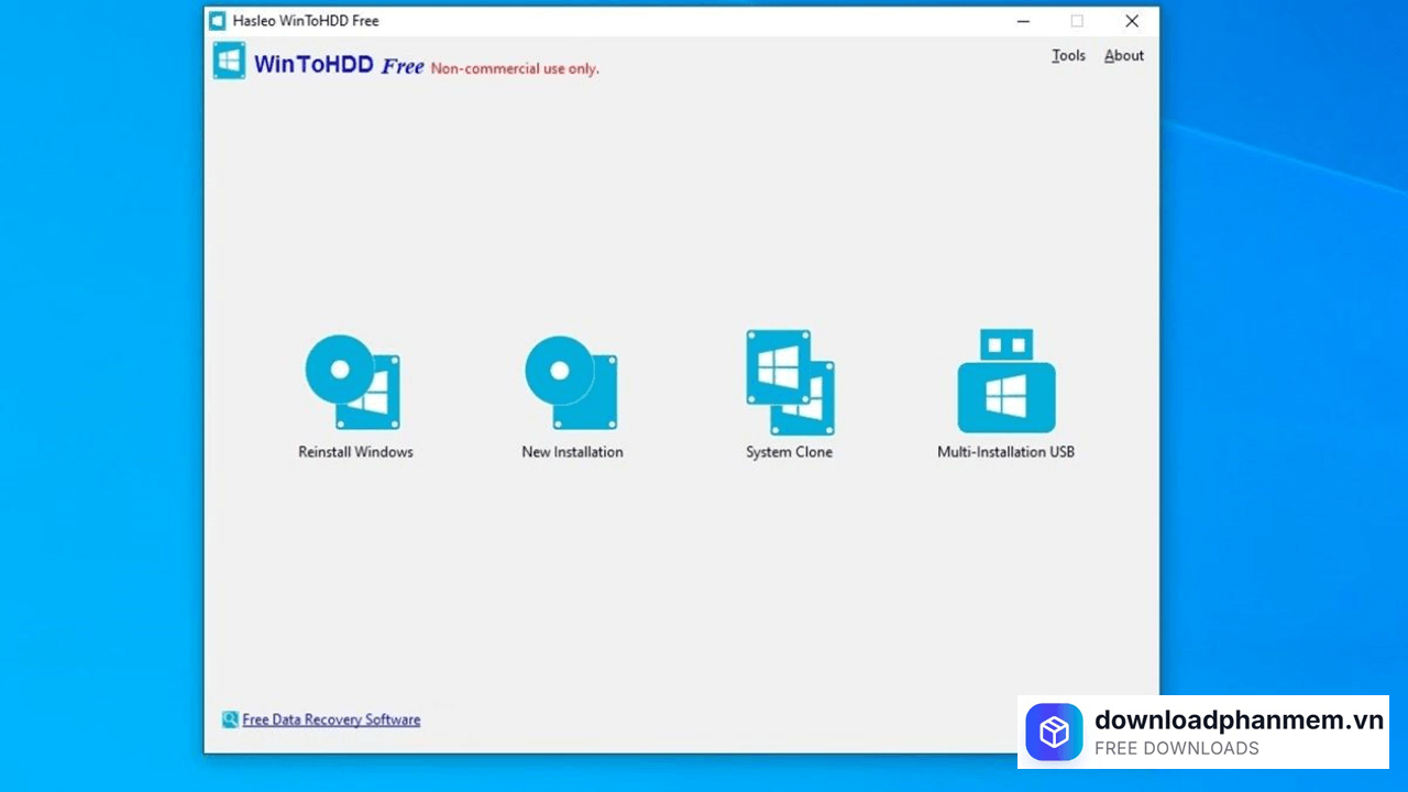 Tinsh năng nổi bật WintoHDD