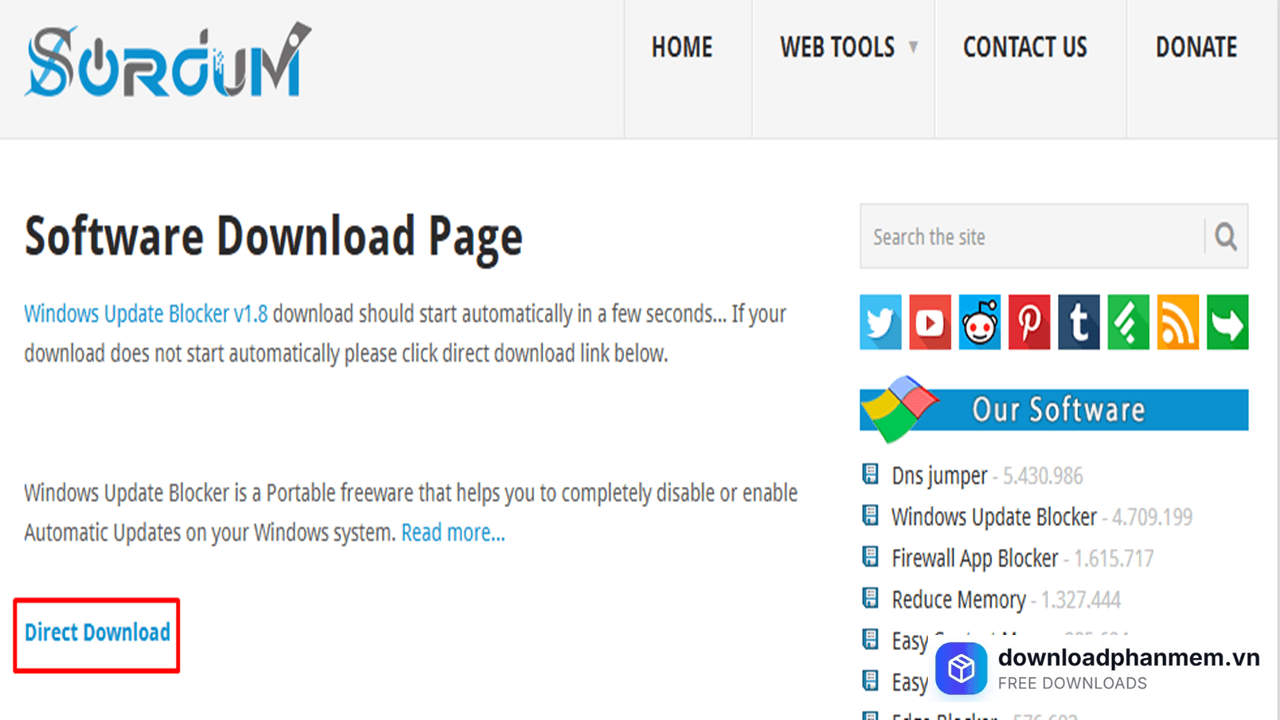 Nhấn chọn Direct Download