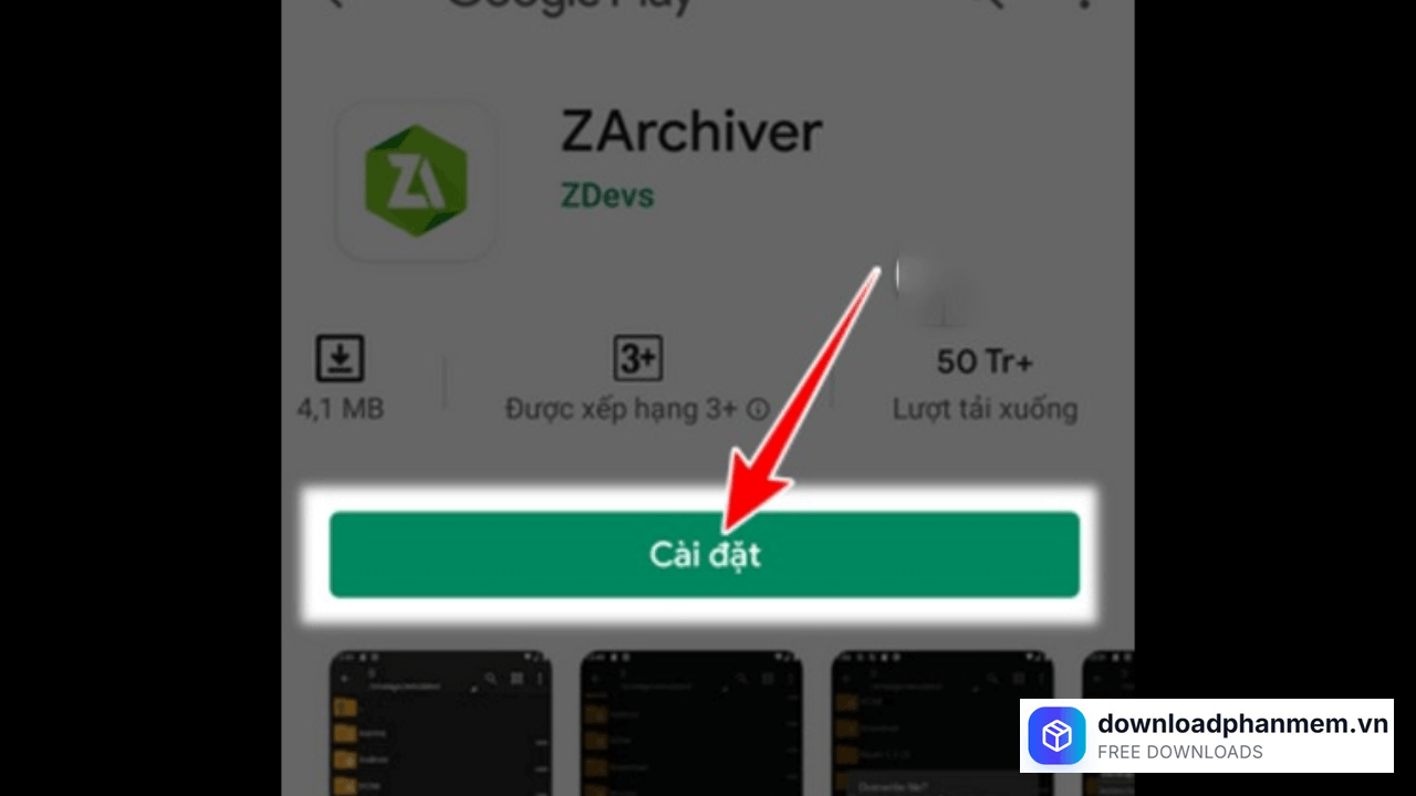 huong dan tai va cai dat phan mem zarchiver cho android
