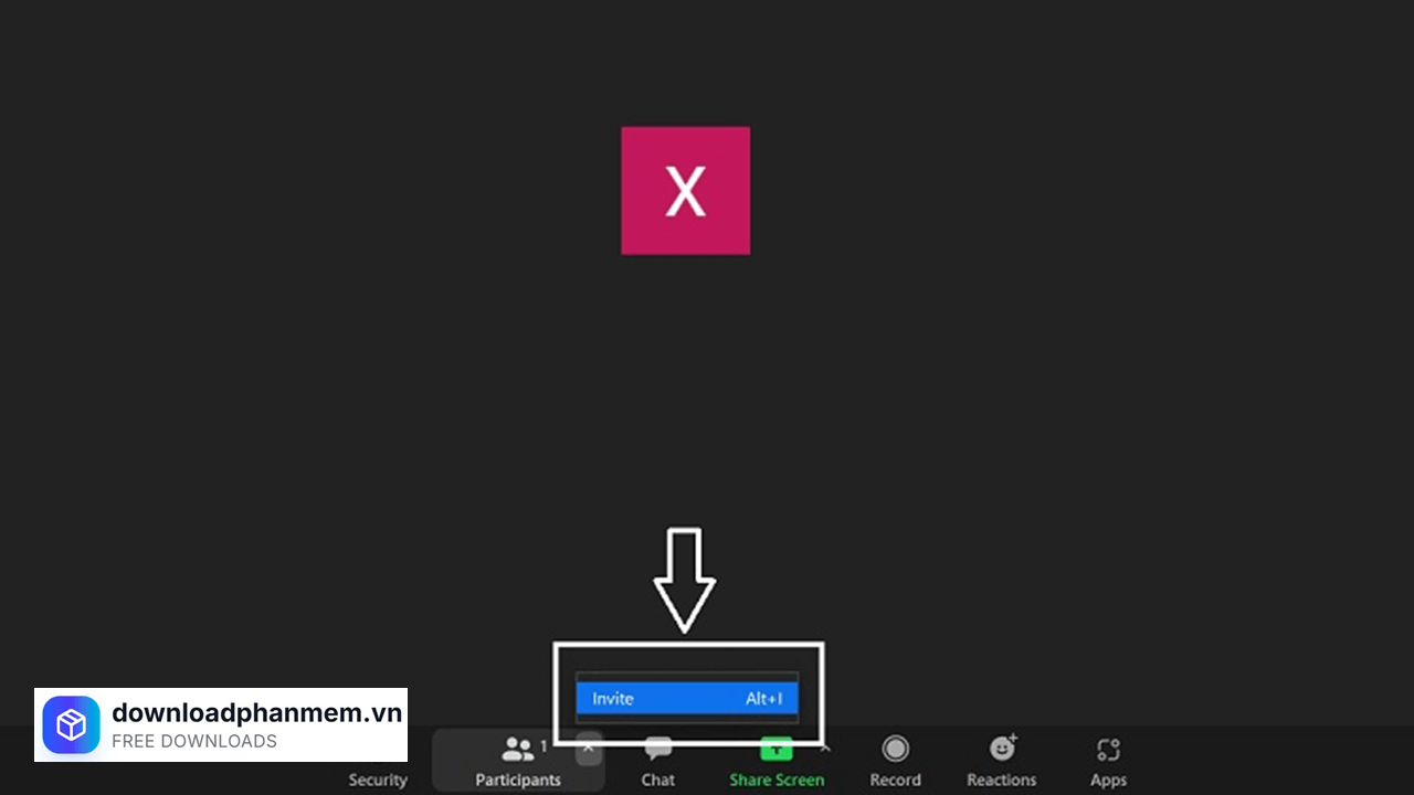 Nhấn Invite Nhấn Invite
